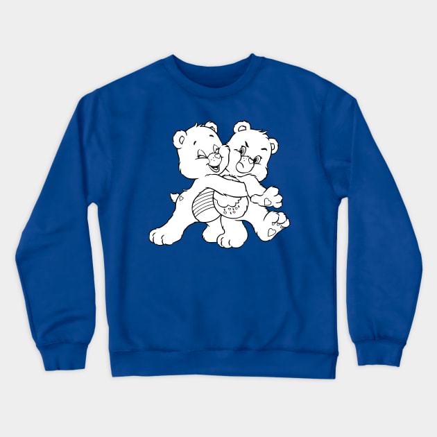 twin bears hugging Crewneck Sweatshirt by SDWTSpodcast